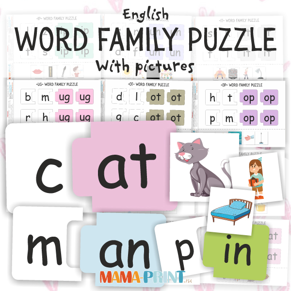 Word family puzzle